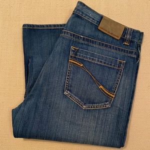 DKNY Jeans Blue with brown stitch - size 33x30